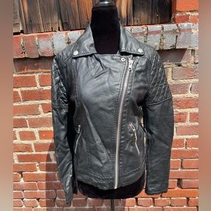 Forever21 vegan leather biker jacket